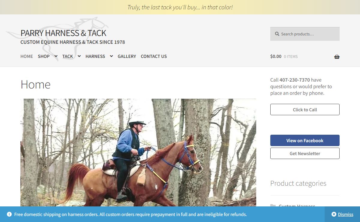 Home - Parry Harness & Tack