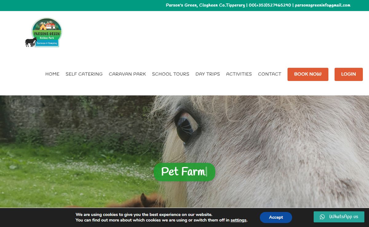 Parson's Green Pet Farm, Caravan & Camping Park, Clogheen Tipperary