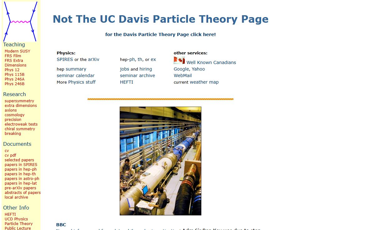 UC Davis Particle Theory: Terning