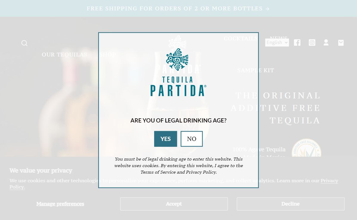 World's Highest Rated Tequila - Tequila Partida – Partida Tequila