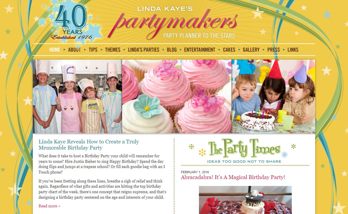 Linda Kaye’s Partymakers — Party Planner to the Stars