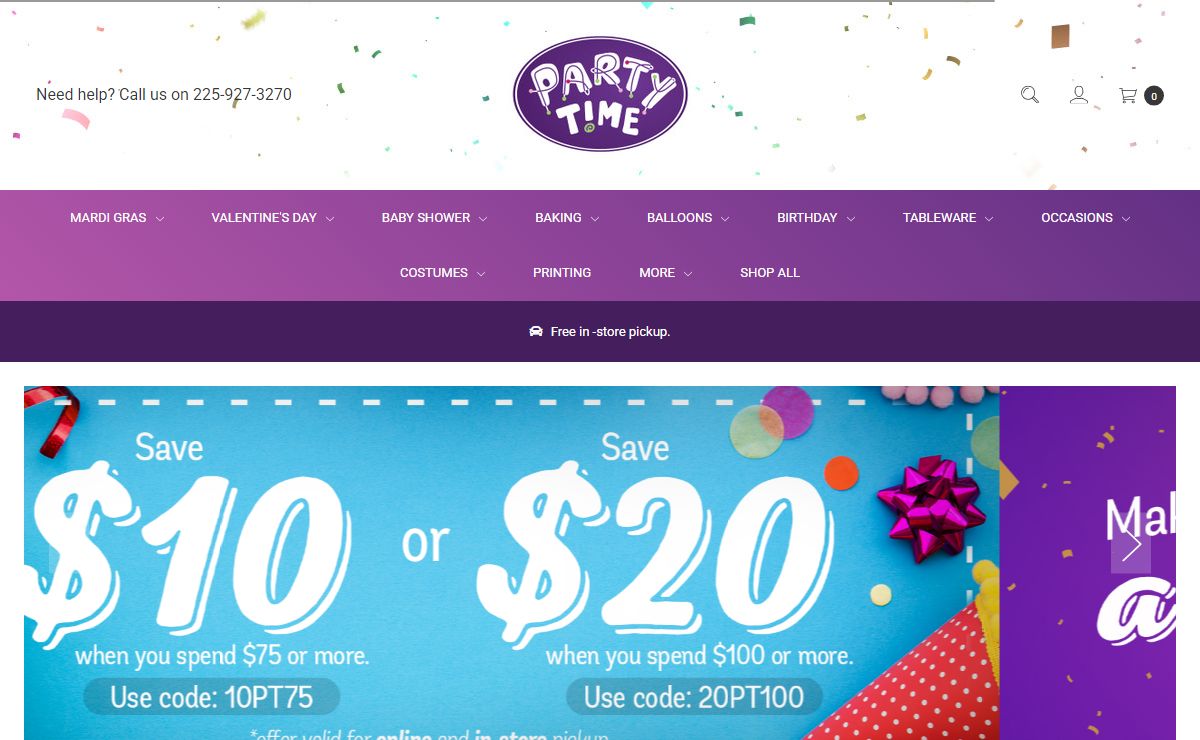 Party Time, Inc.