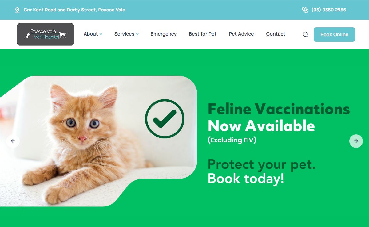 Pascoe Vale Vet Hospital - Cnr Kent Road & Derby St, Pascoe Vale