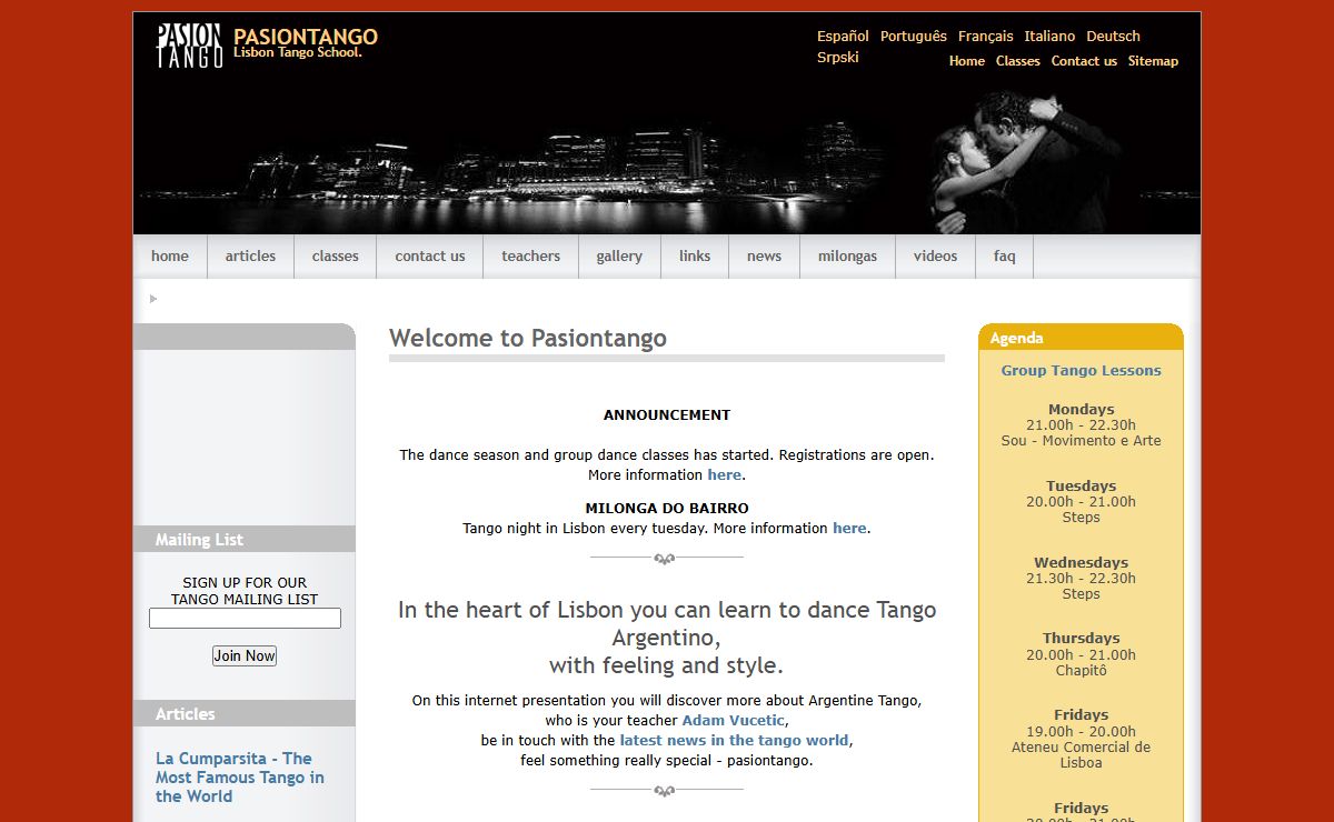 Pasiontango Tango School - Lisbon