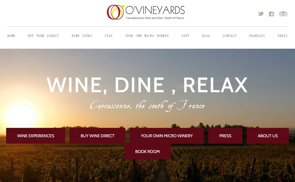 Home Page - O'Vineyards Carcassonne Wine & Food Blog