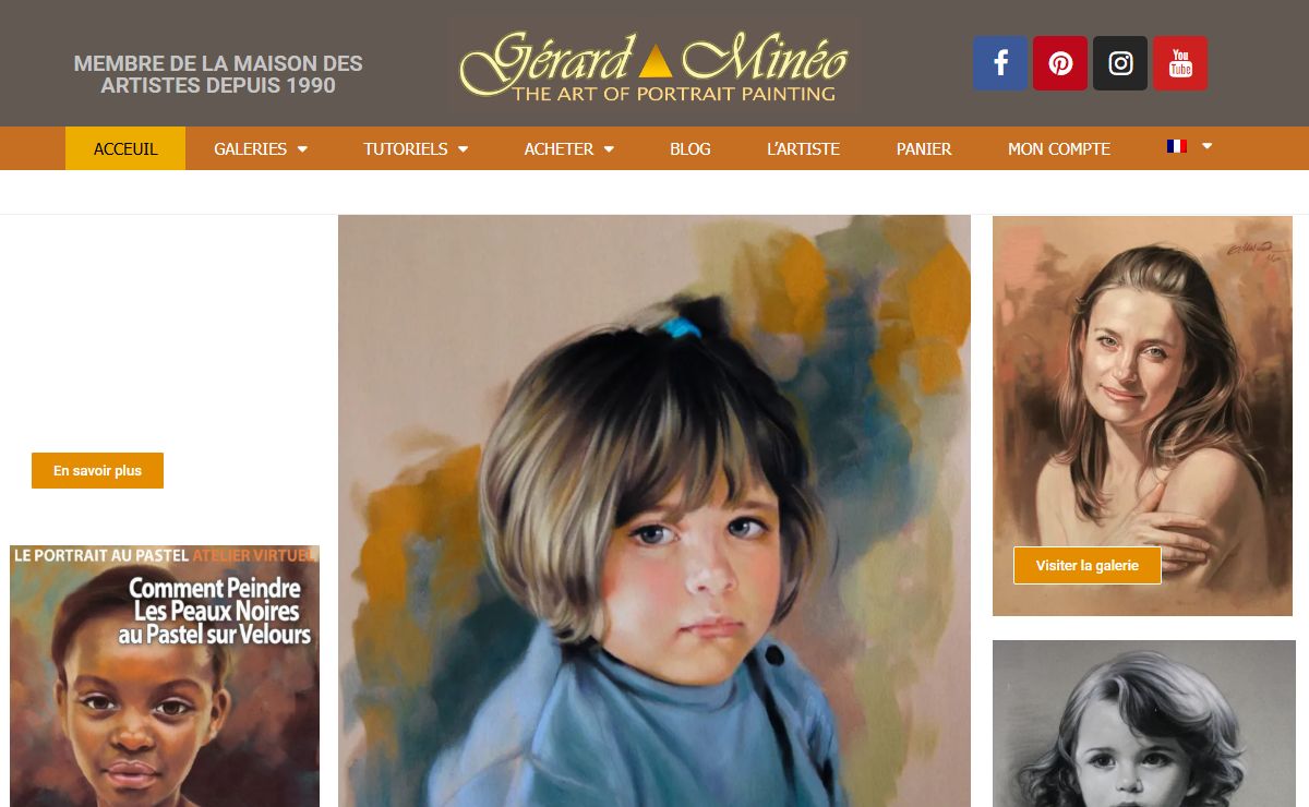 Acceuil | Gerard Mineo Pastel Portraits since 1986