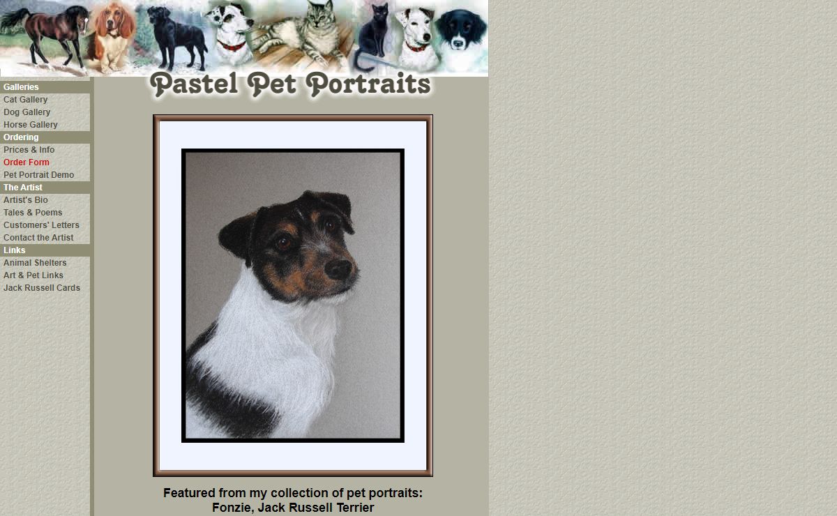 Pet portraits in pastel by artist Julia Morton