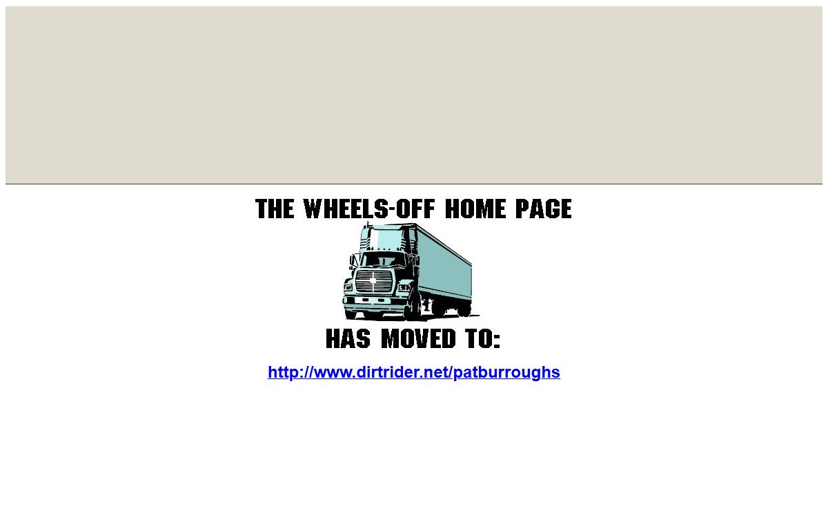 The Wheels Have Moved!