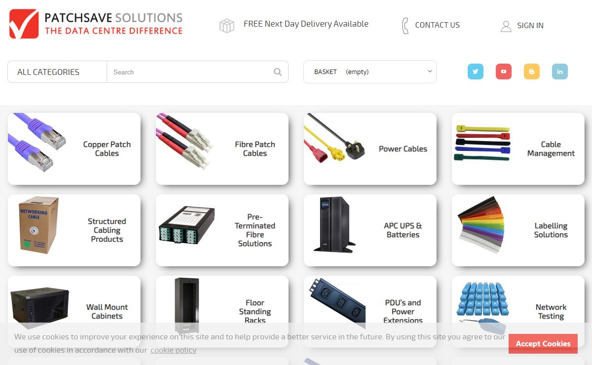 UK's Leading Distributor of Network Supplies and Cable Products | Patchsave Solutions