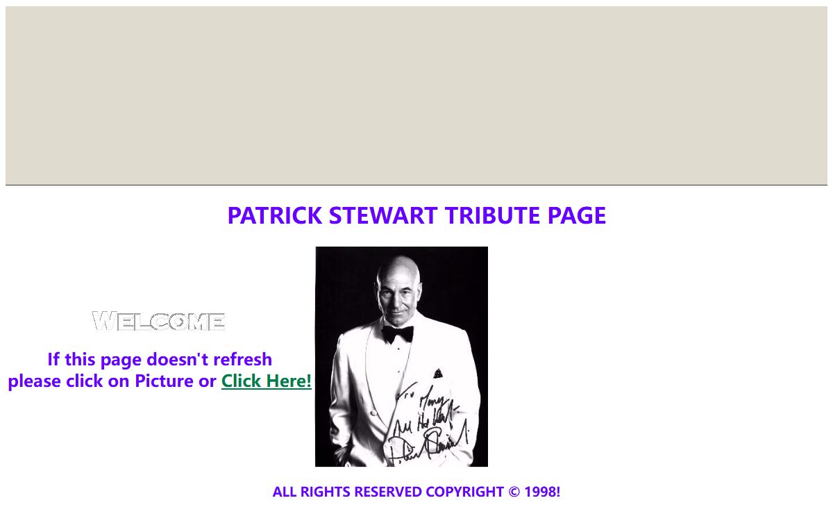 PATRICK STEWART TRIBUTE PAGE
