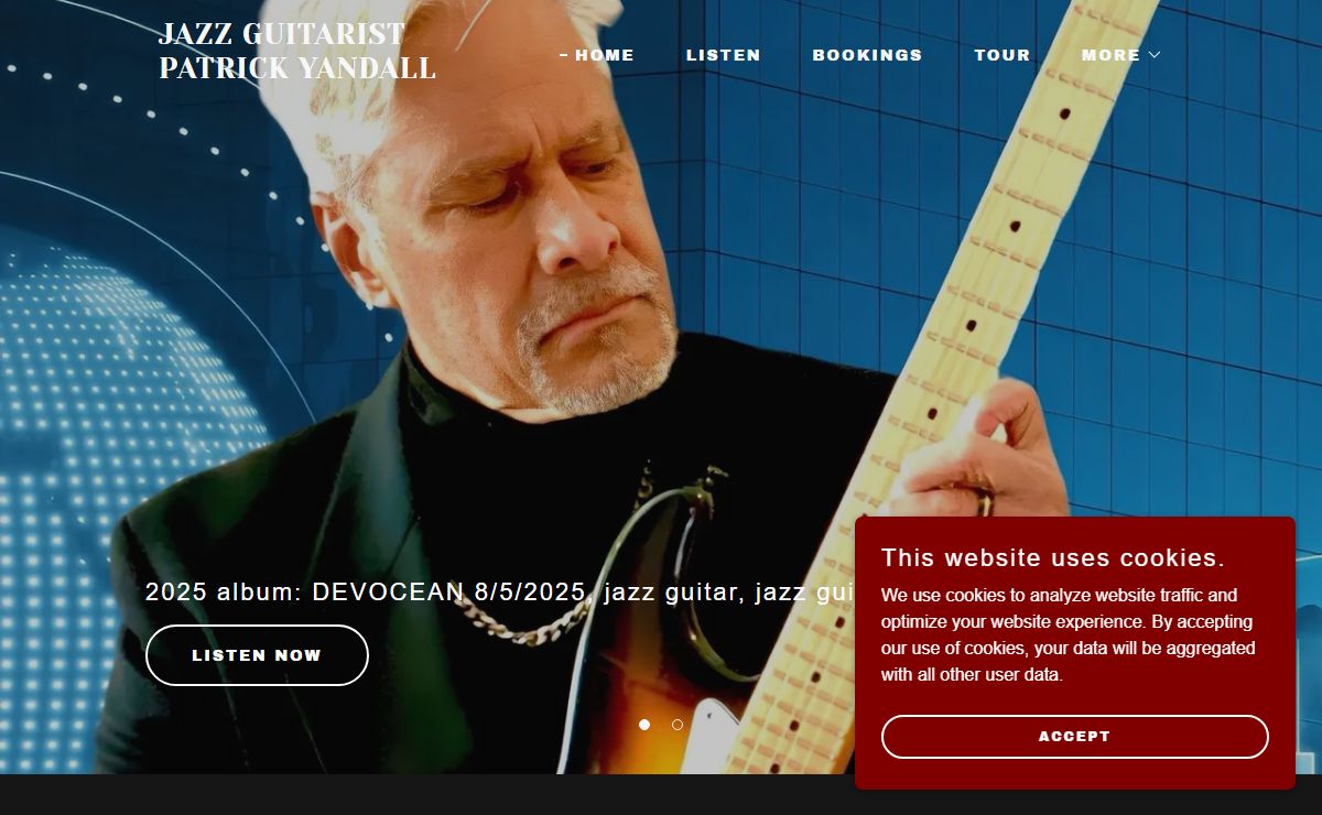 Jazz Guitarist Patrick Yandall - Smooth Jazz Musician