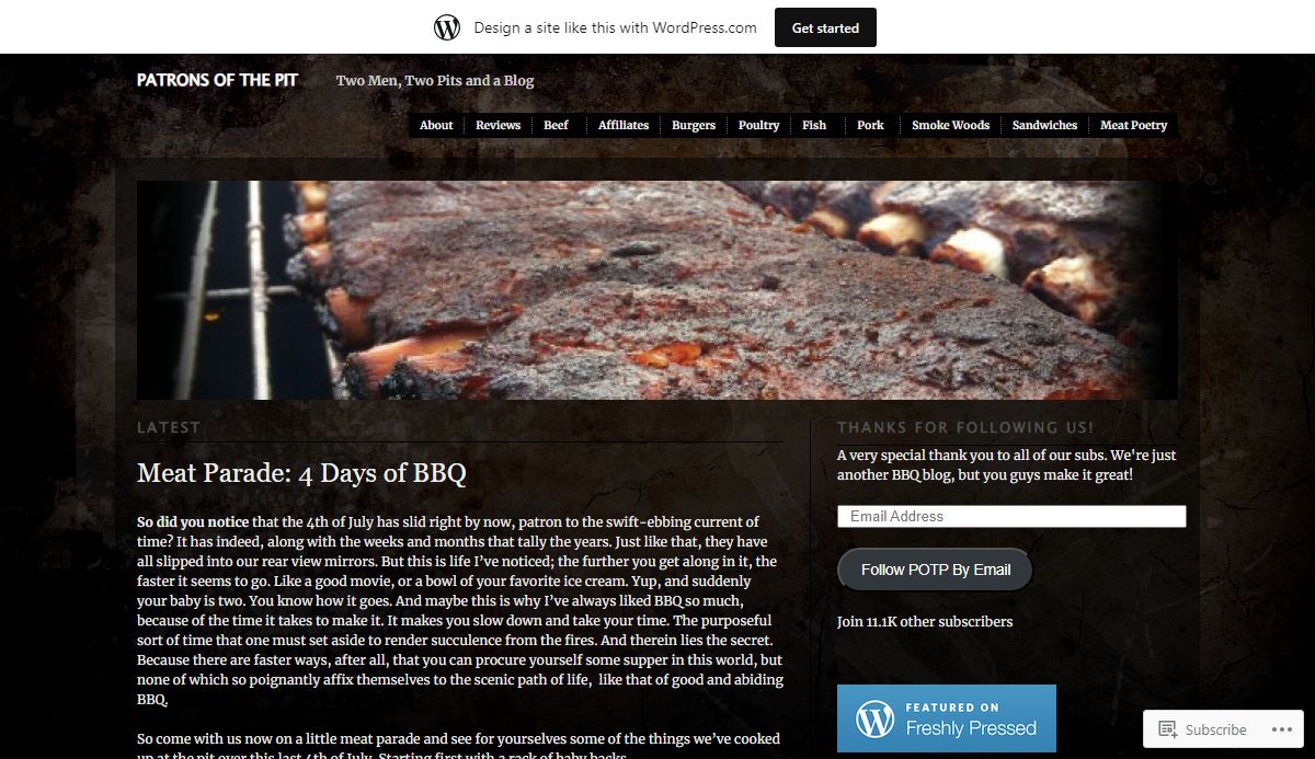 Patrons of the Pit | Two Men, Two Pits and a Blog