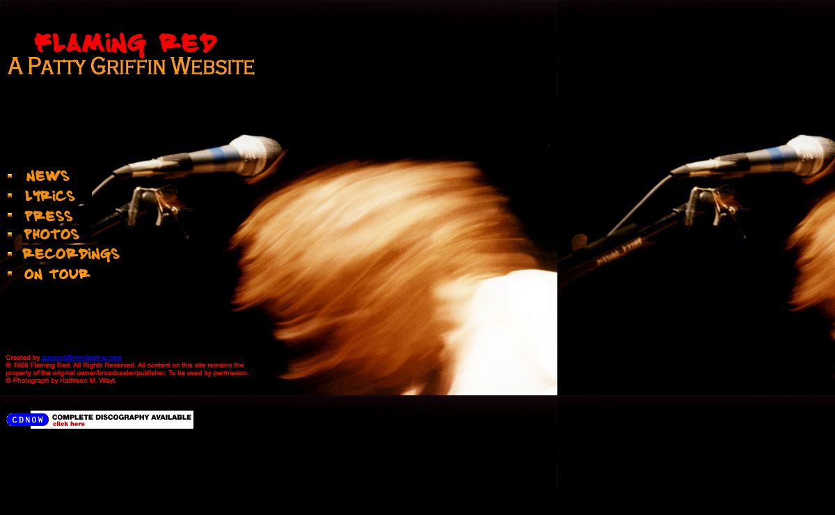 Flaming Red - A Patty Griffin Website