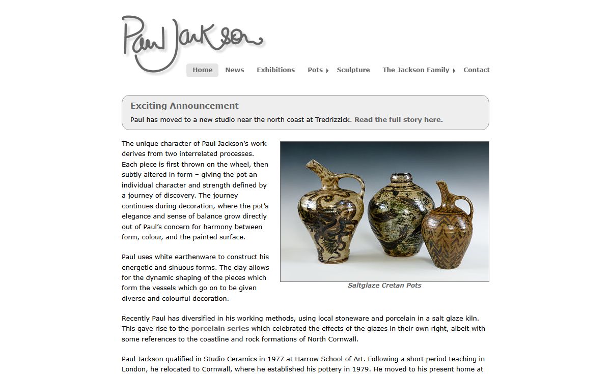 Paul Jackson - Studio Potter