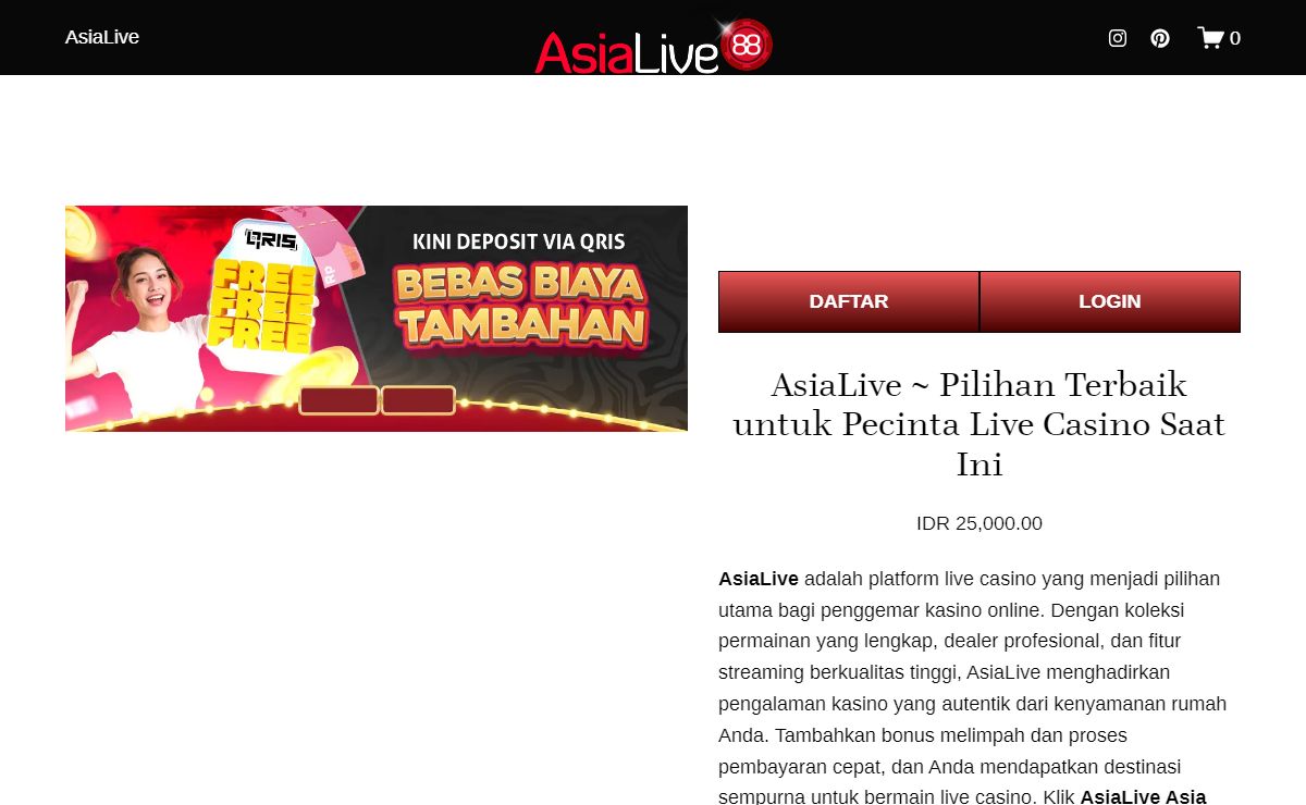 AsiaLive ~ Pilihan Terbaik untuk Pecinta Live Casino Saat Ini
