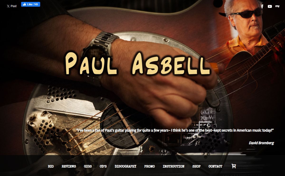 Paul Asbell | Blues, Jazz, and Americana Guitarist