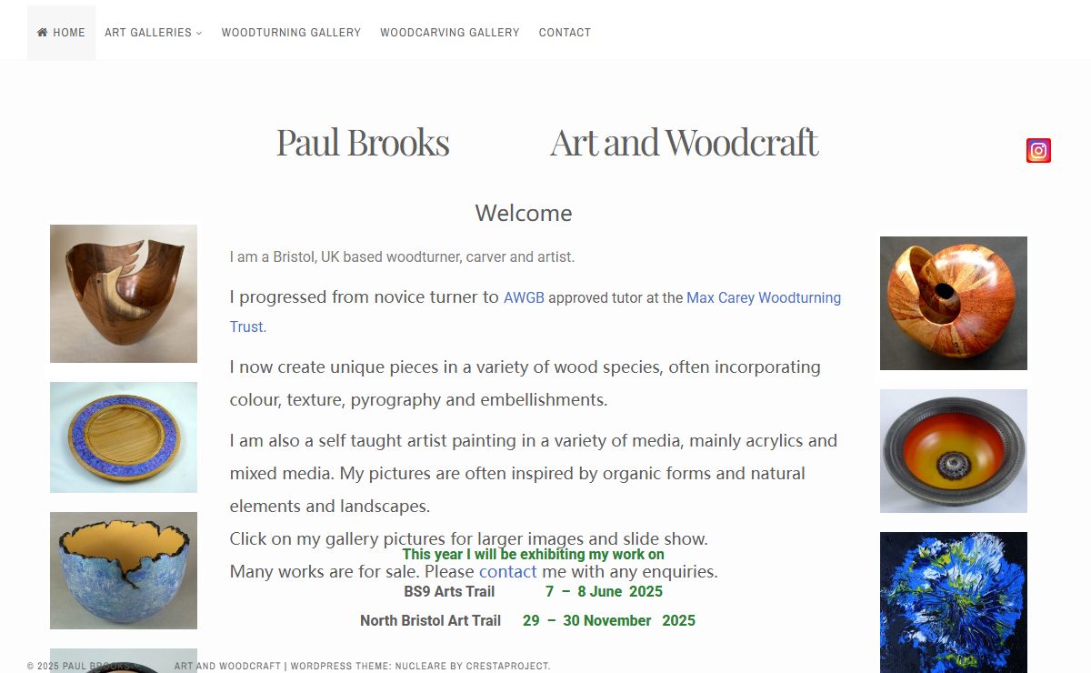 Paul Brooks              Art and Woodcraft