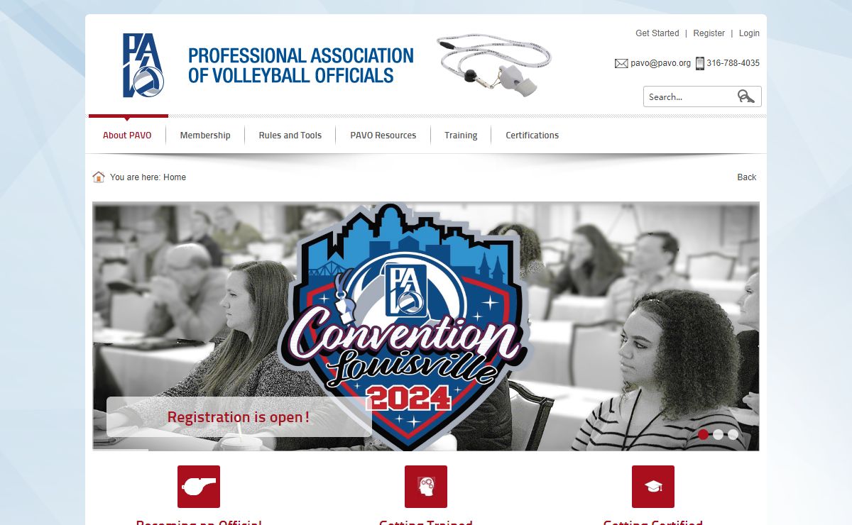 Professional Association of Volleyball Officials > Home