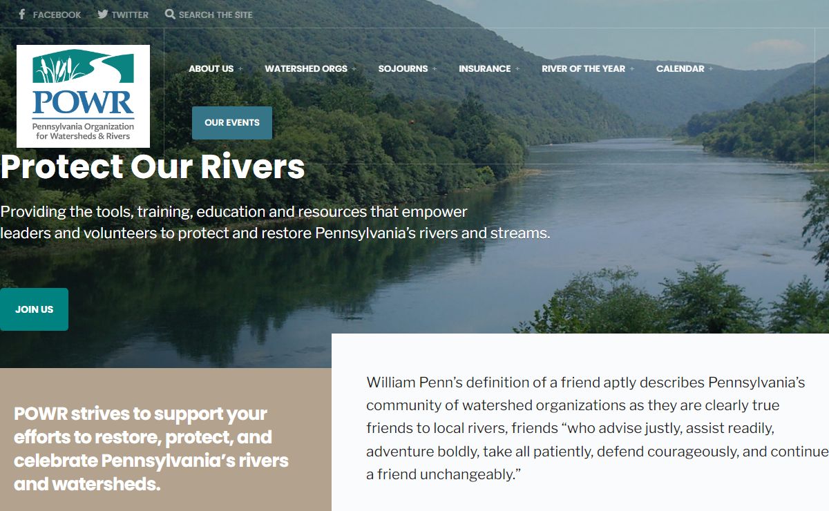 Home - POWR Pennsylvania Organization for Watersheds and Rivers