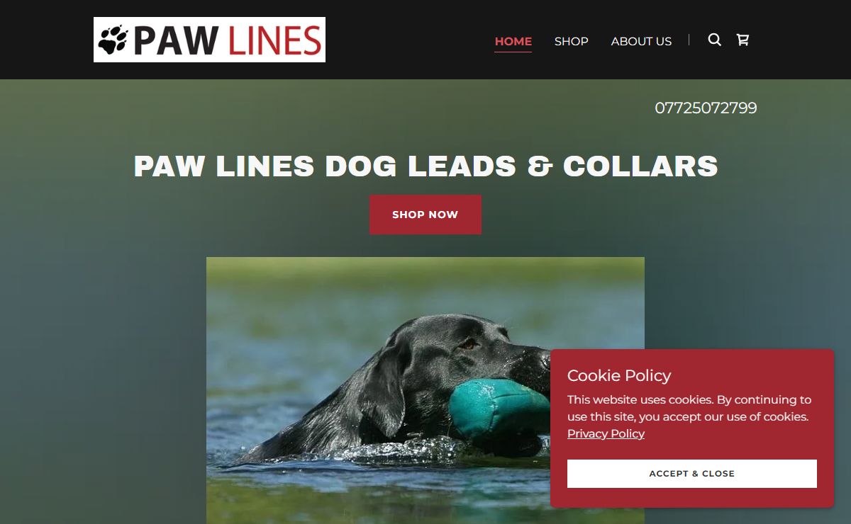 Paw Lines - Dog Leads, Dog Collars, Dog Accessories