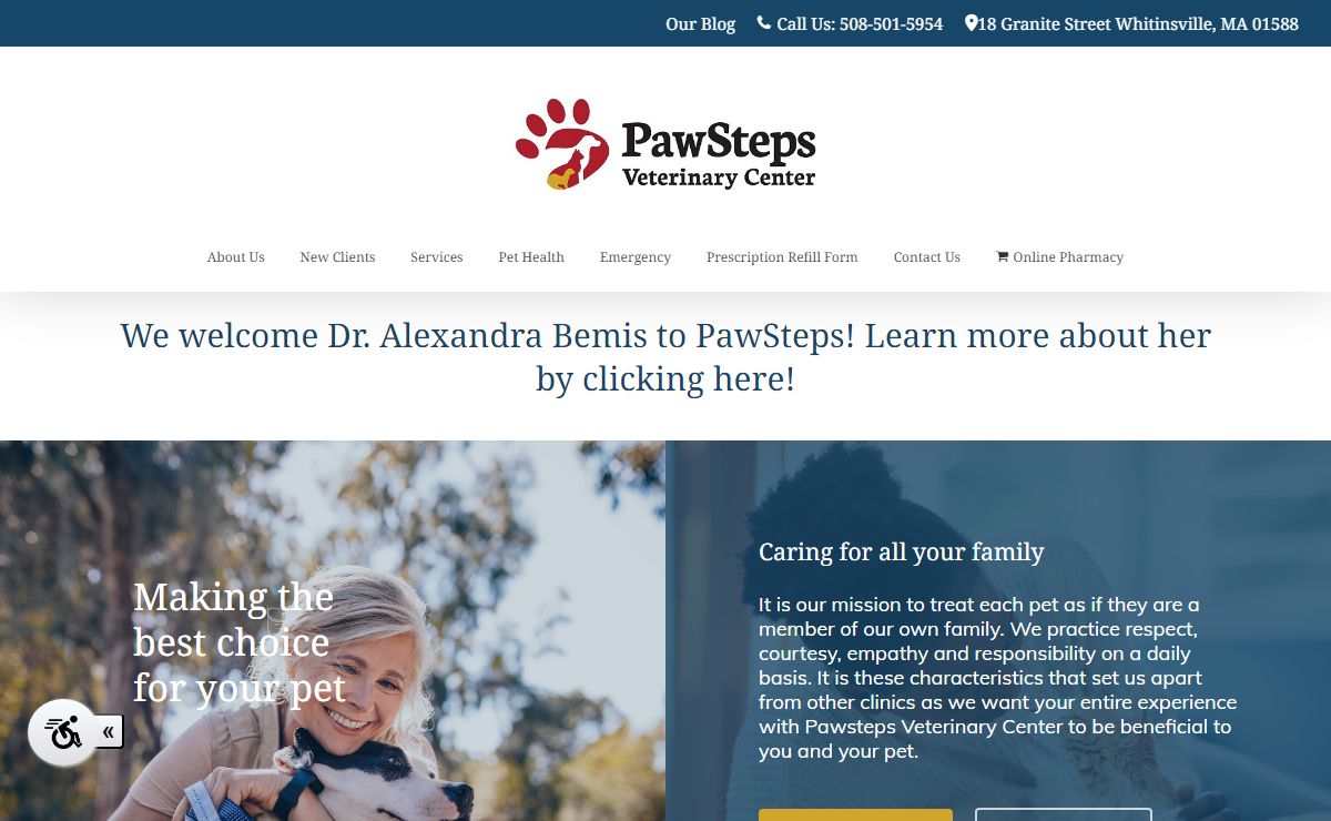 PawSteps Veterinary Center | Northbridge, MA | 508-501-5954
