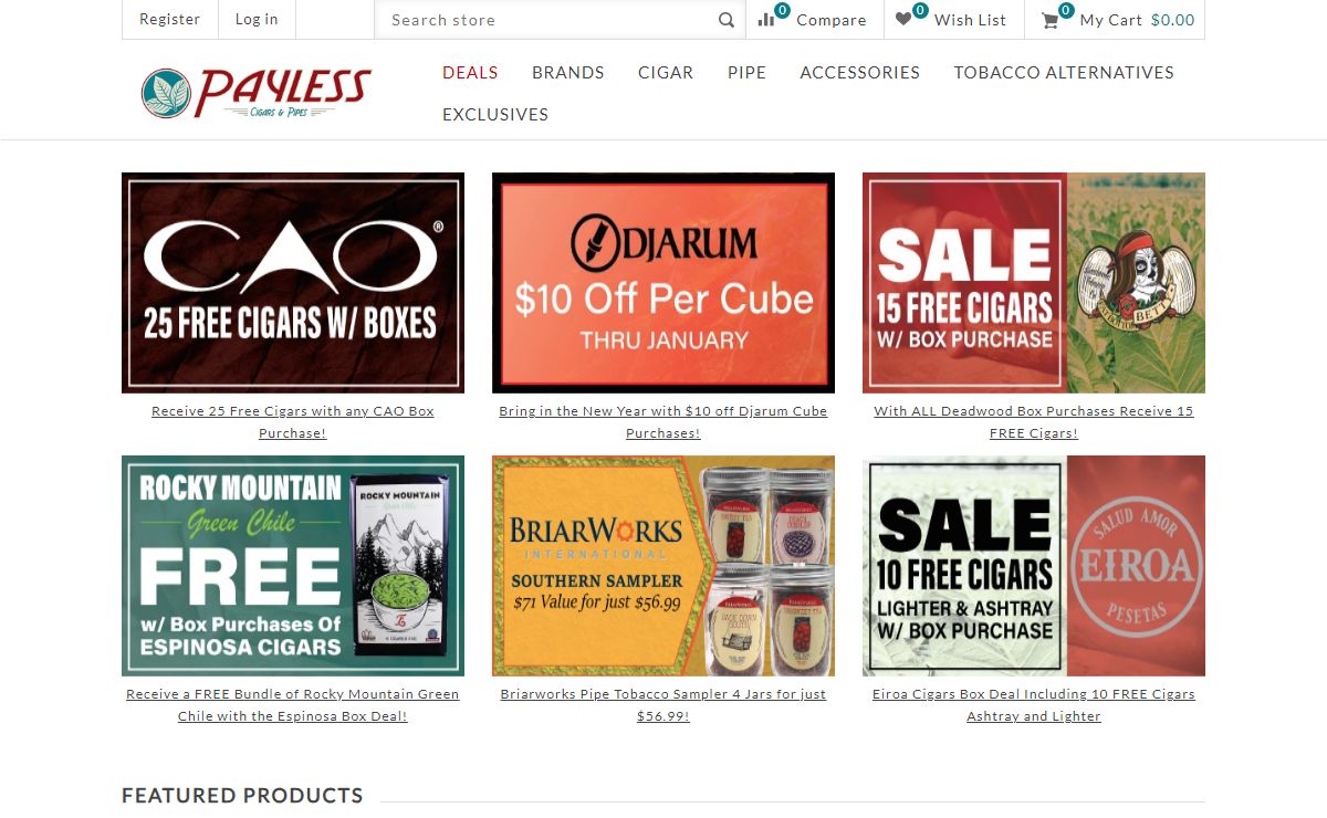Cigars & Pipes Online | Discount Tobacco