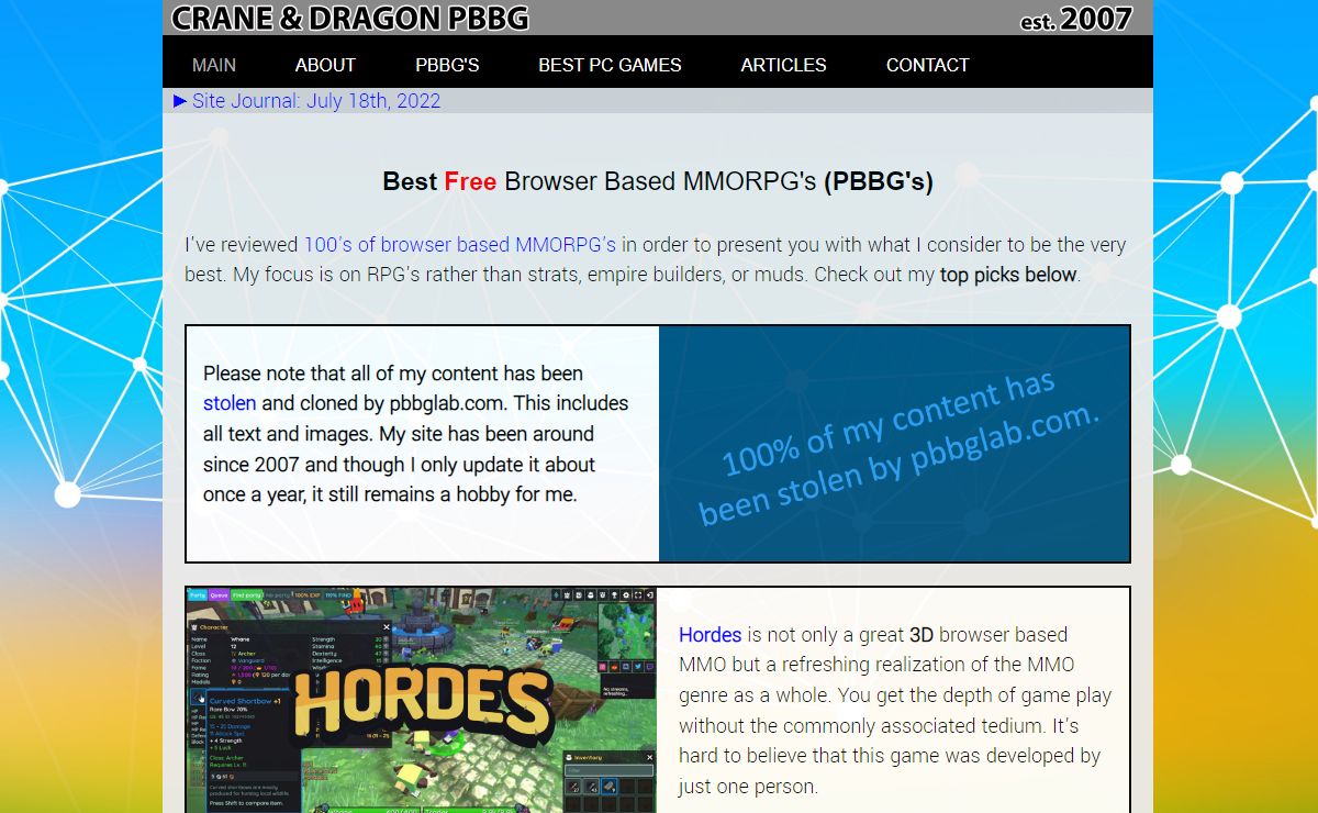 Best PBBG's & Browser Based Games - Crane & Dragon PBBG List