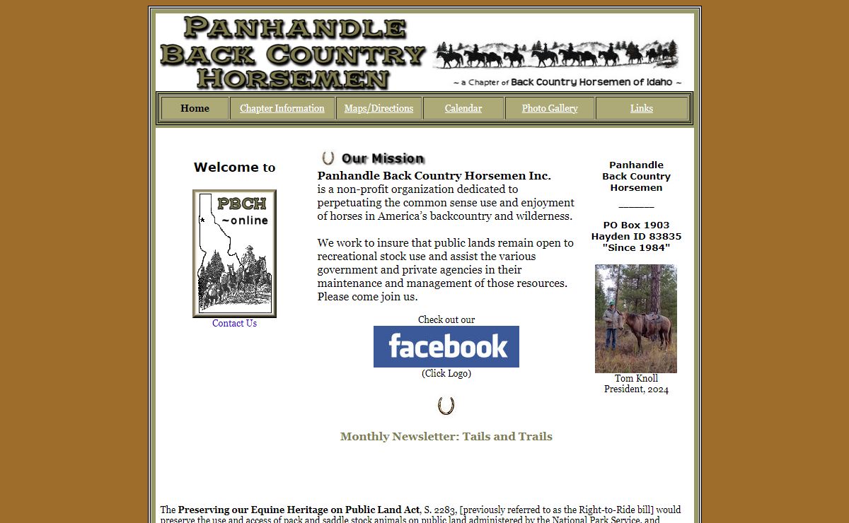 Panhandle Back Country Horsemen of Idaho