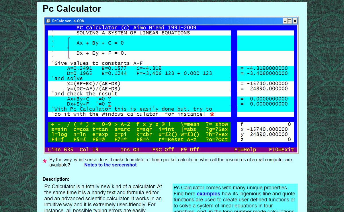Advanced Pc Calculator