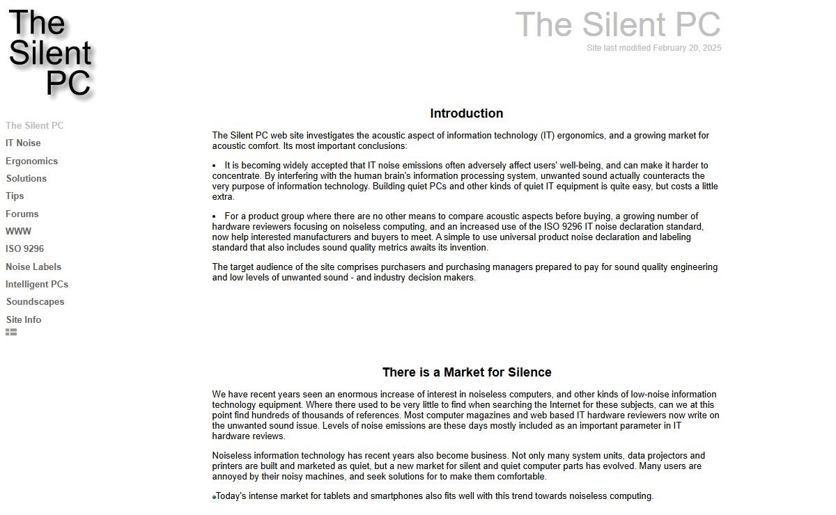 The Silent PC