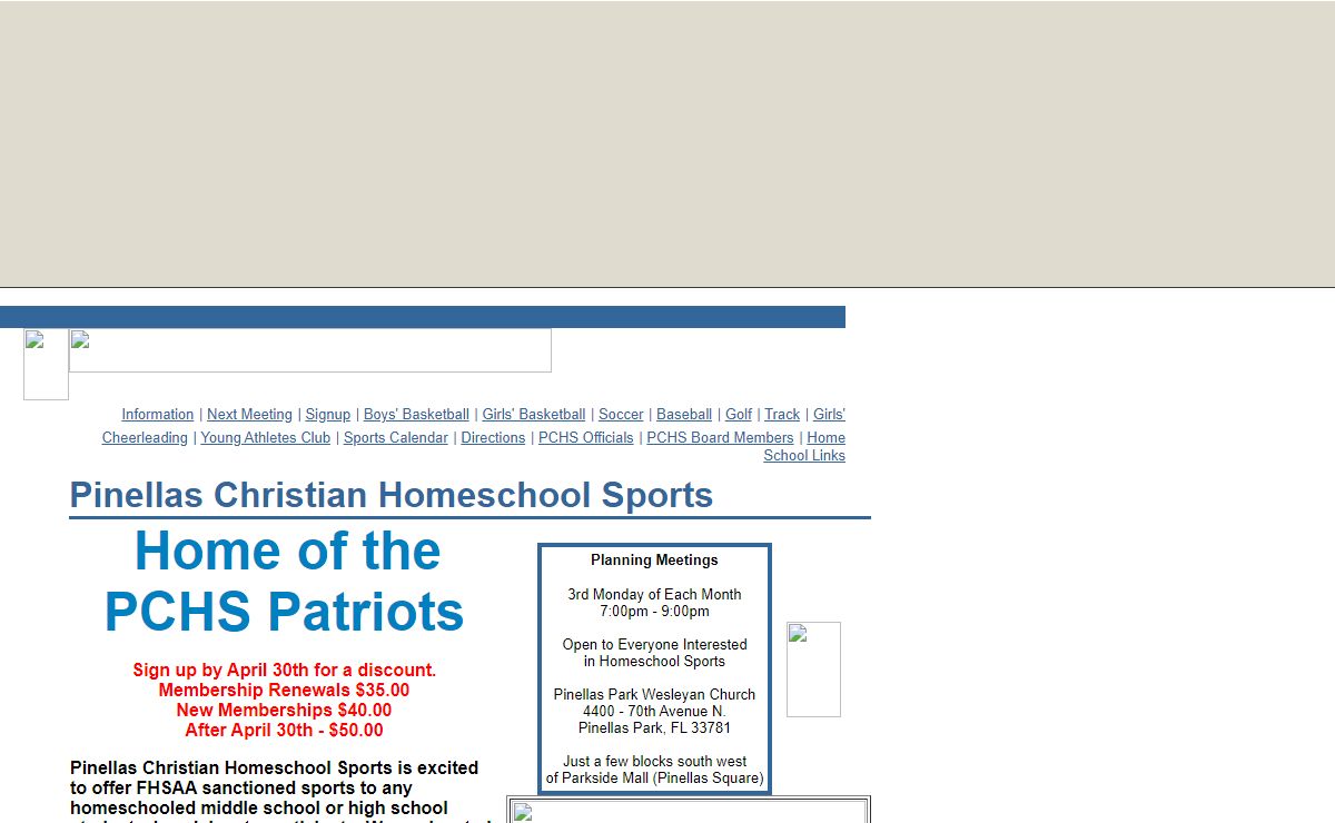 Pinellas Christian Homeschool Sports