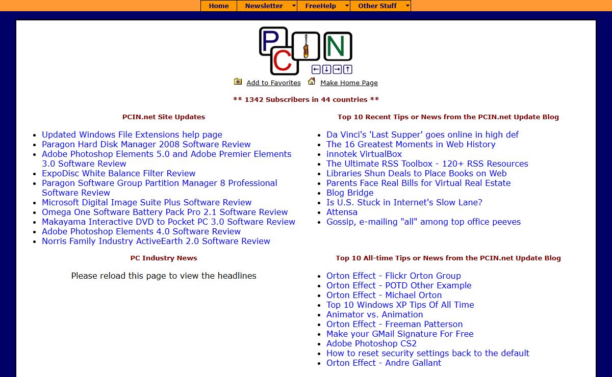 PCIN - The PC Improvement News