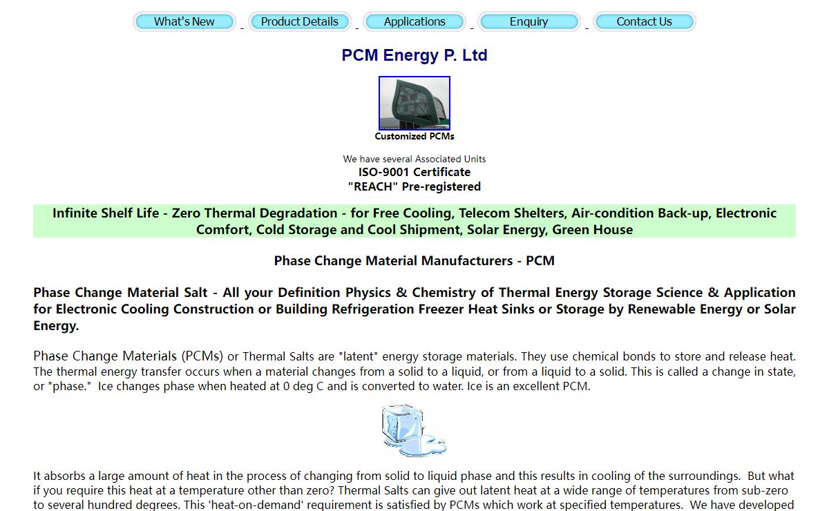 University of Phase Change Material, Manufacturers for AC Electronics -