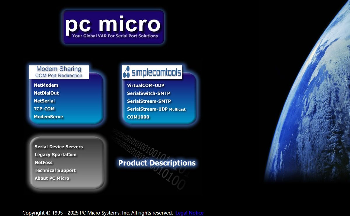 PC Micro - Modem Pooling & Serial port redirector solutions