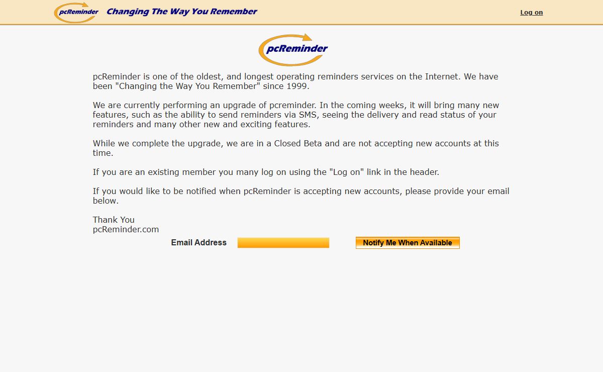 pcReminder - Changing the Way you Remember