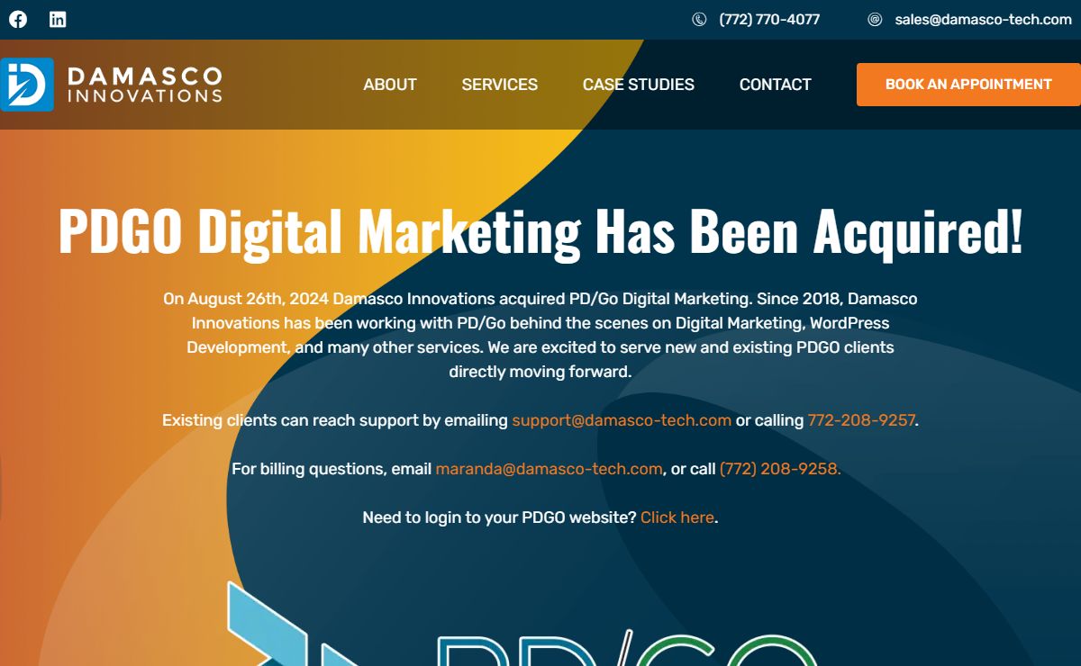Digital Marketing Agency in Vero Beach, FL - PDGO - A Damasco Innovations Company