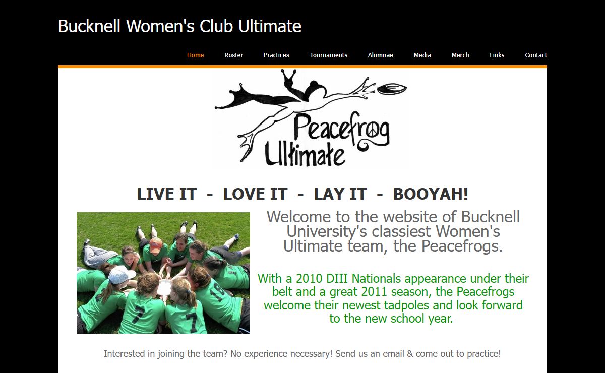 Bucknell Women's Club Ultimate - Home
