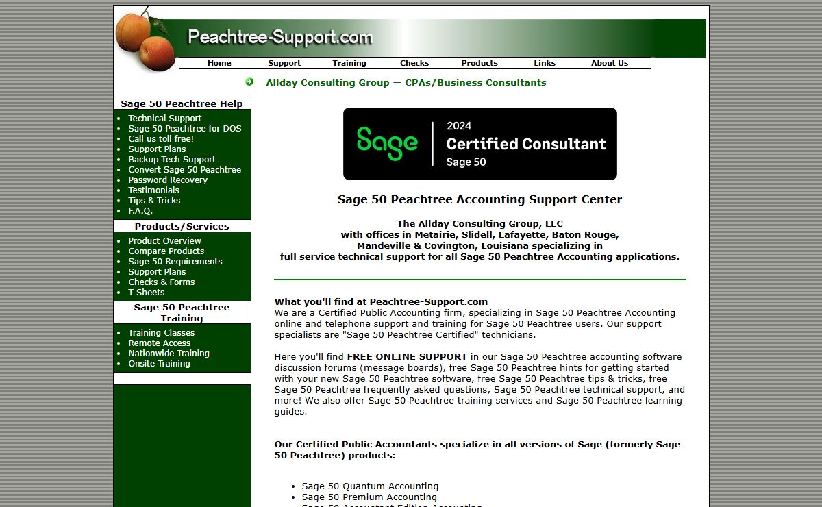 Sage 50 Peachtree Accounting Support, Classes & Training Call 800-259-4213
