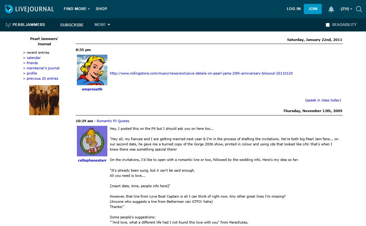 Pearl Jammers' Journal