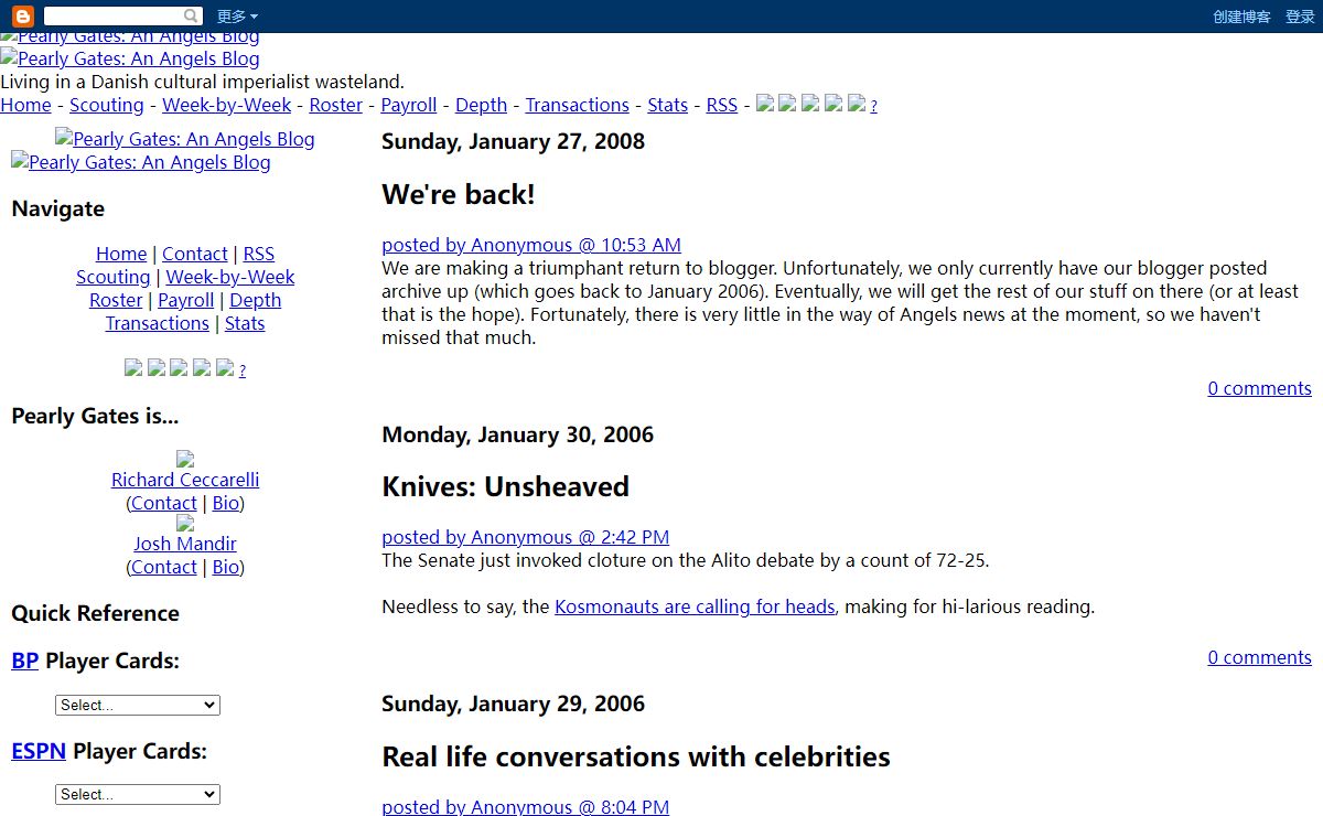 Pearly Gates: Archive