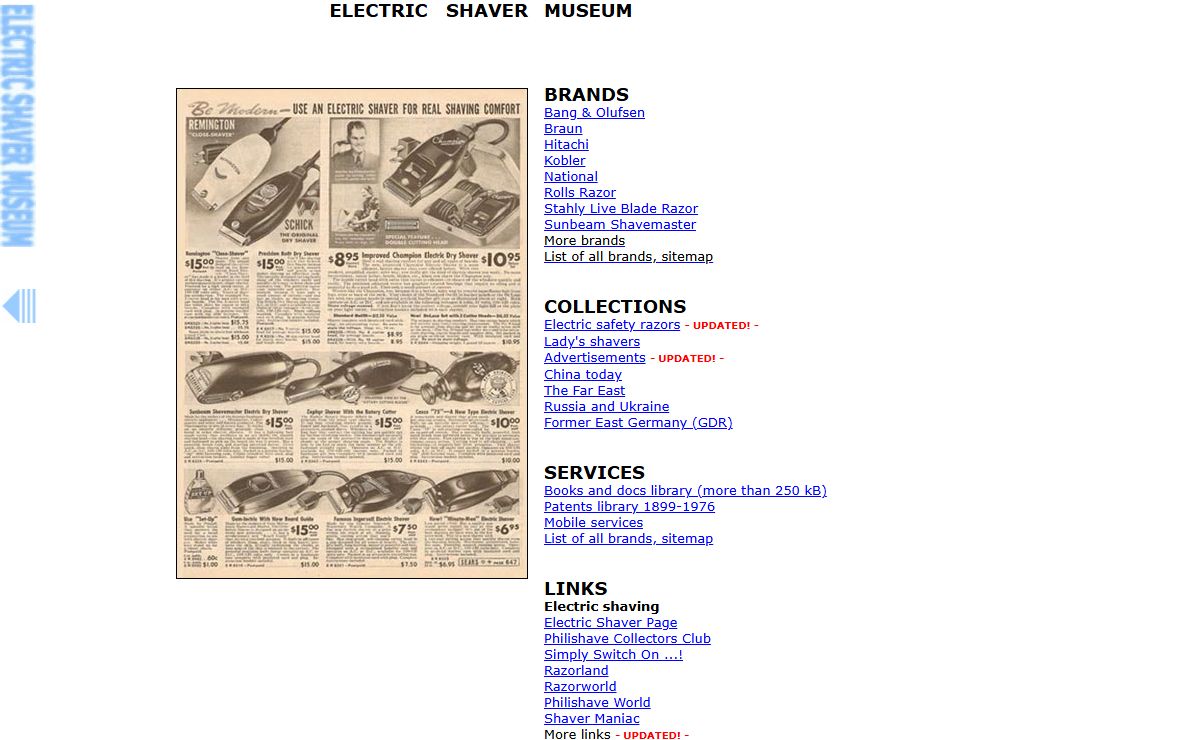 Electric Shaver Museum