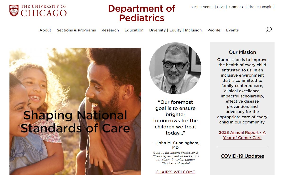 Department of Pediatrics | The University of Chicago
