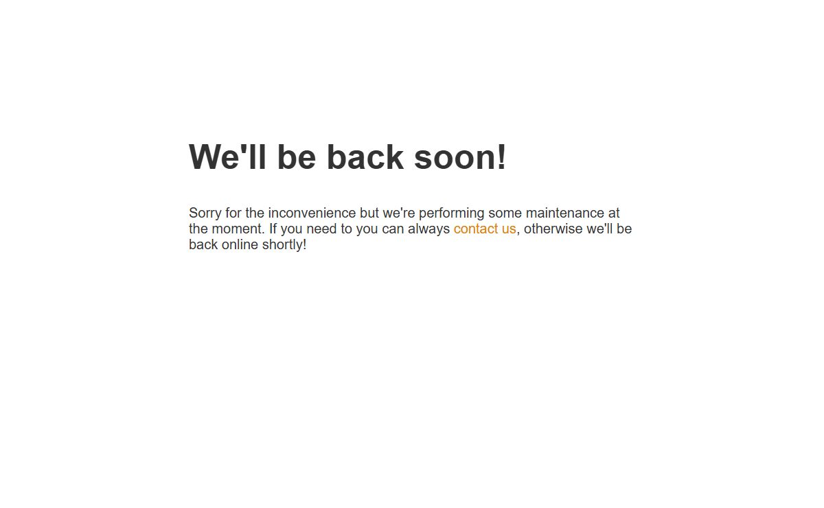 Site Maintenance