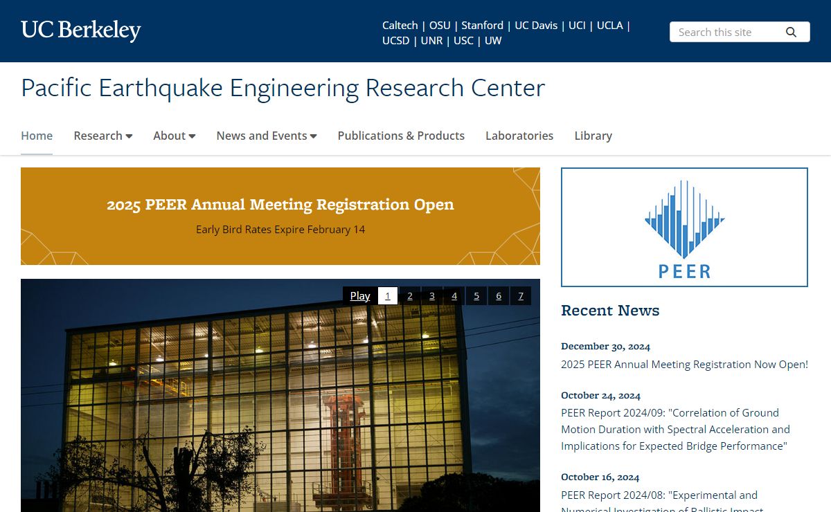 Home | Pacific Earthquake Engineering Research Center