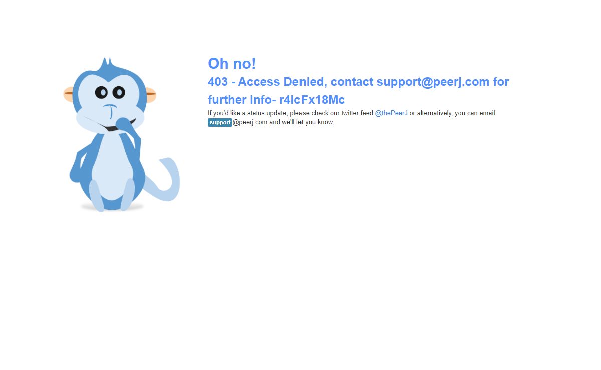 PeerJ - 403 - Access Denied, contact support@peerj.com for further info- r4IcFx18Mc"