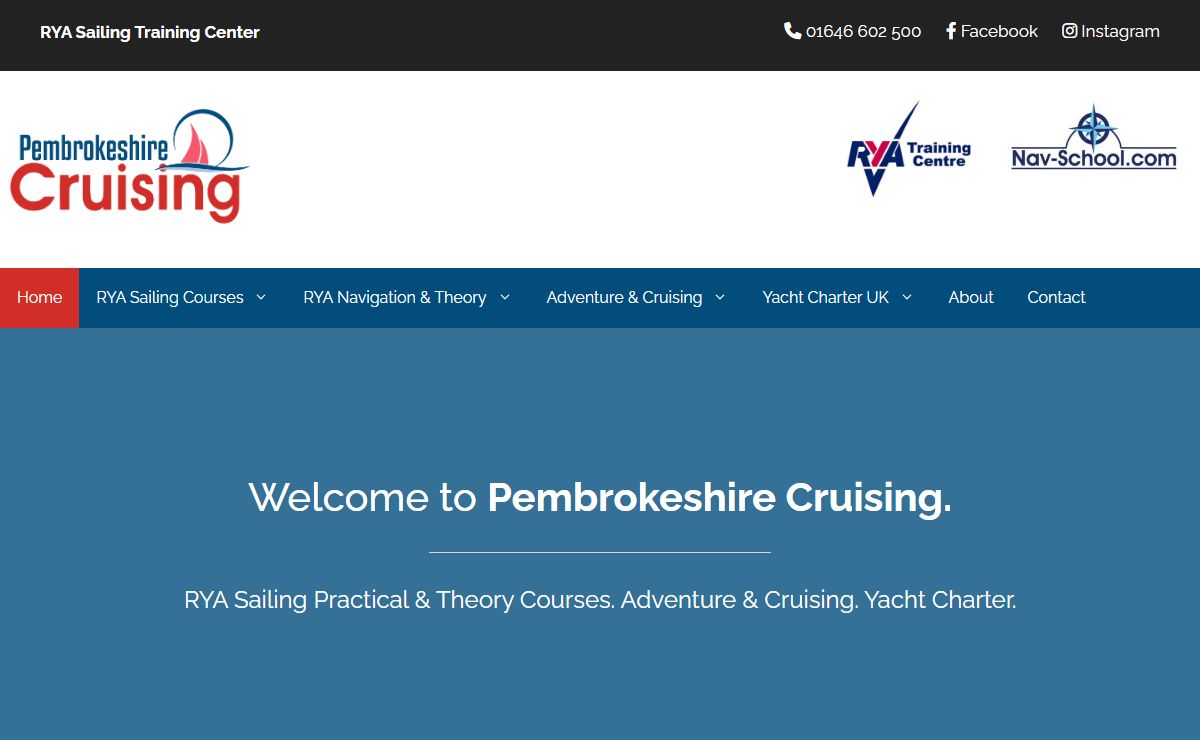 Welcome to Pembrokeshire Cruising - RYA Sailing School
