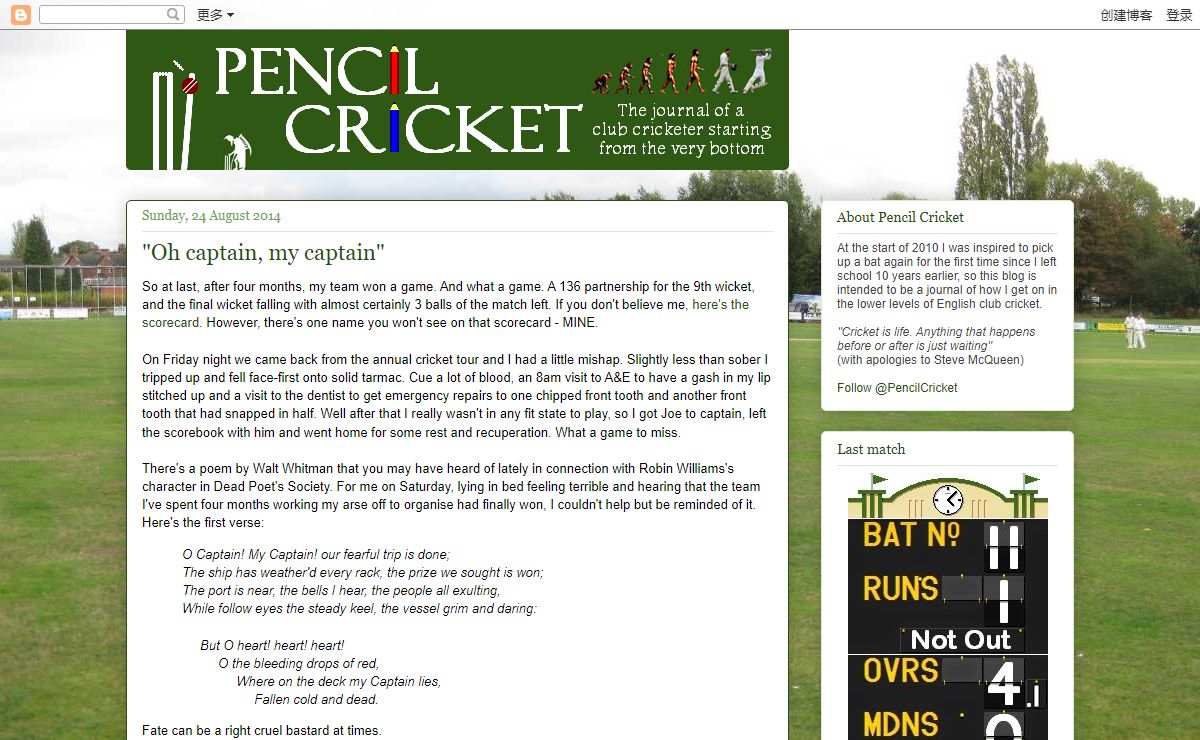Pencil Cricket