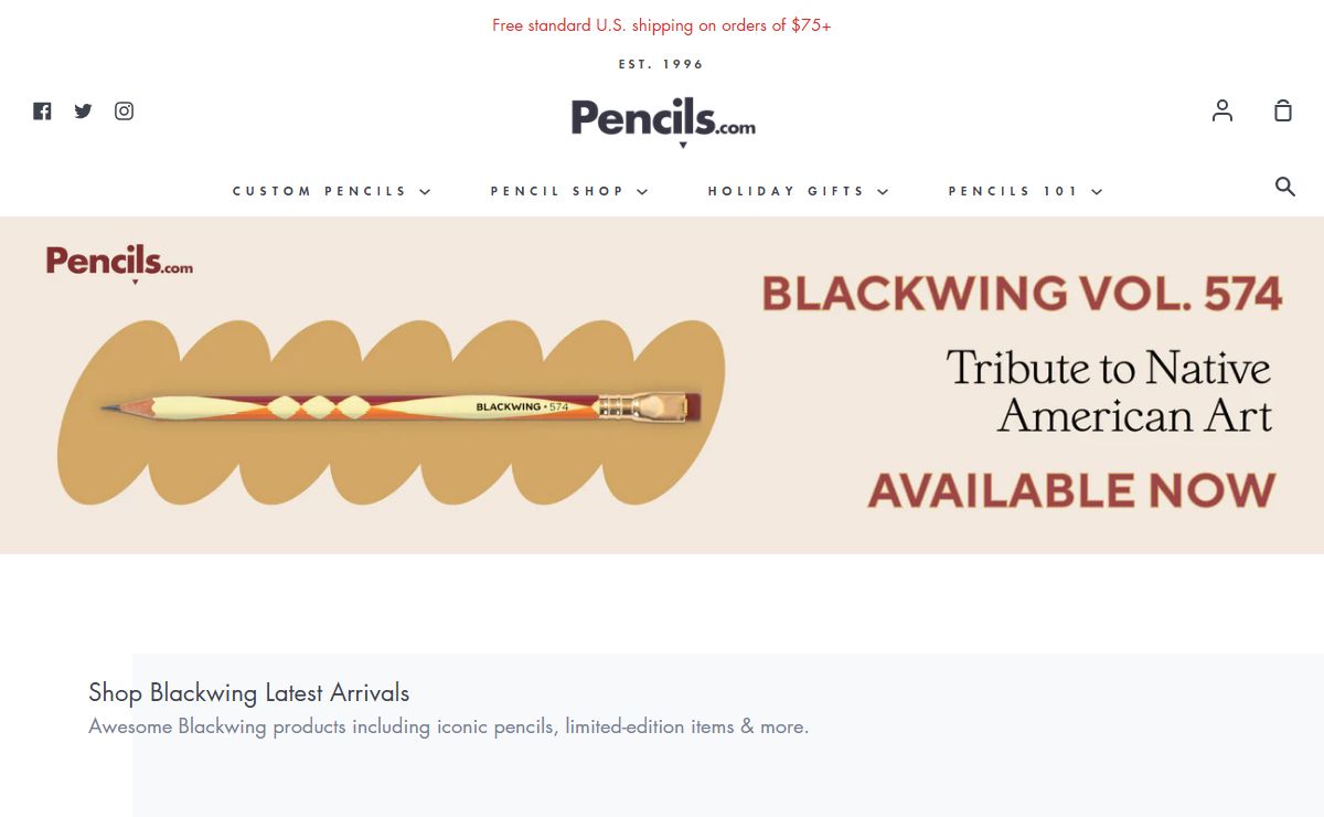 Pencils.com - High-quality pencils and unique gifts for unique people