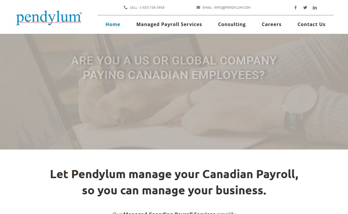 Managed Canadian Payroll Services - Payroll Automation - Pendylum