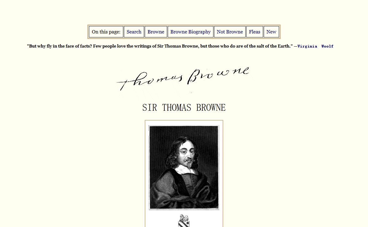 Sir Thomas Browne